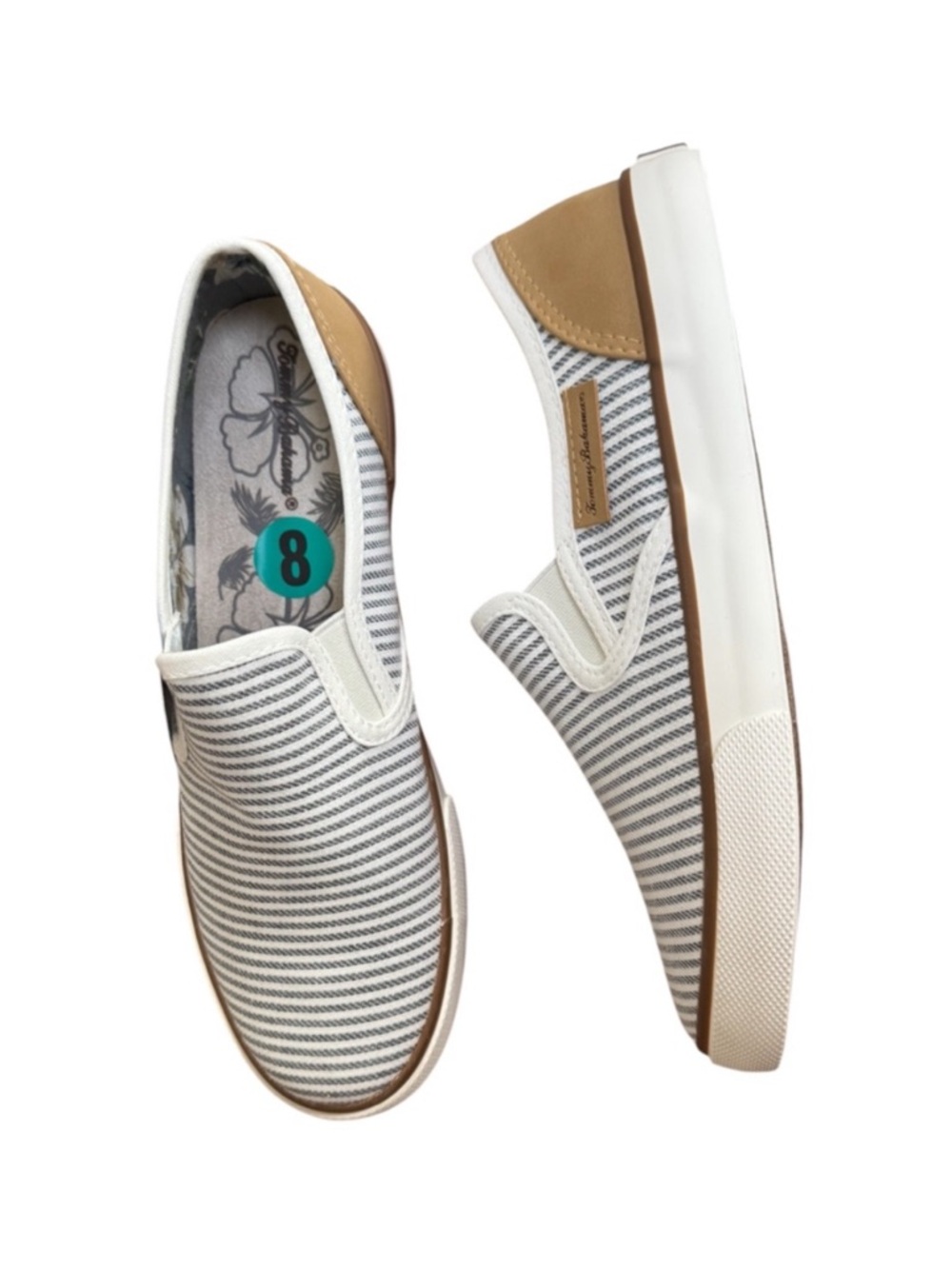 Tommy Bahama Canvas Sailor Style Slip On Shoes NEW In BOX